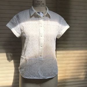 ICB white lace top size 4.